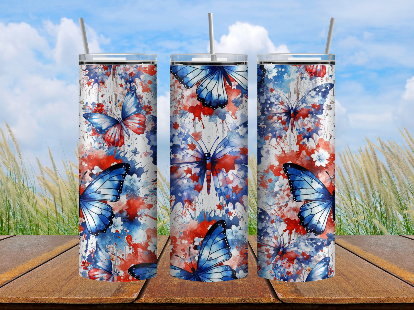 Butterflies tumbler