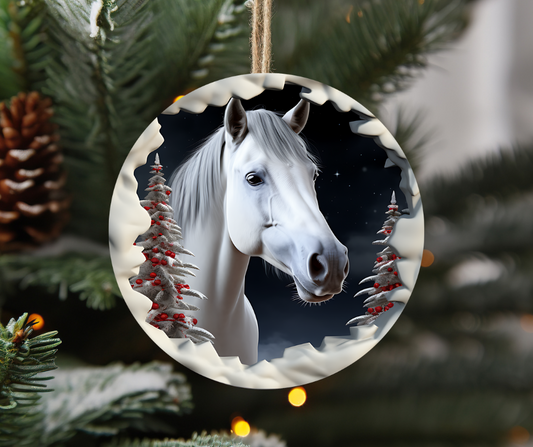 3D horse ornament