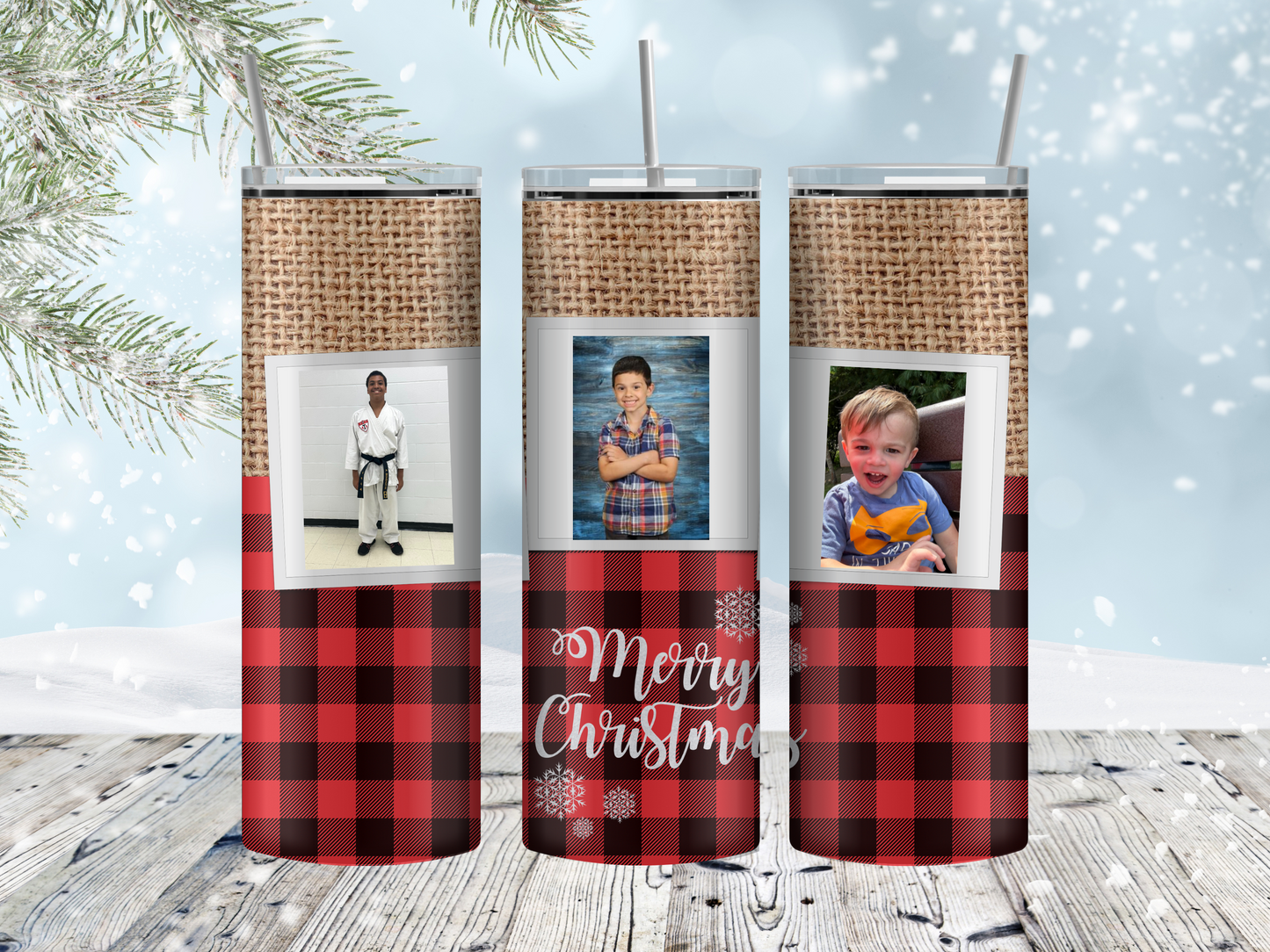 Personalized Merry Christmas tumbler