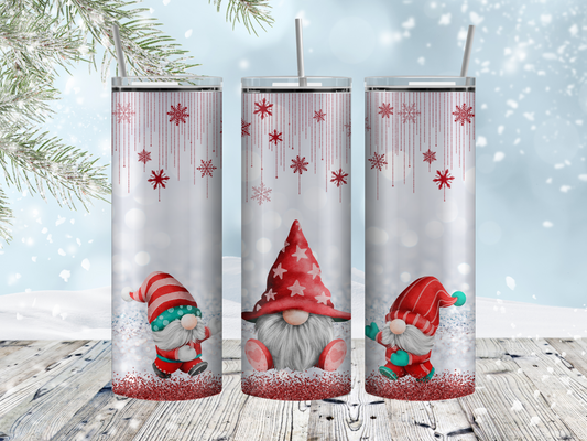 Christmas gnomes tumbler