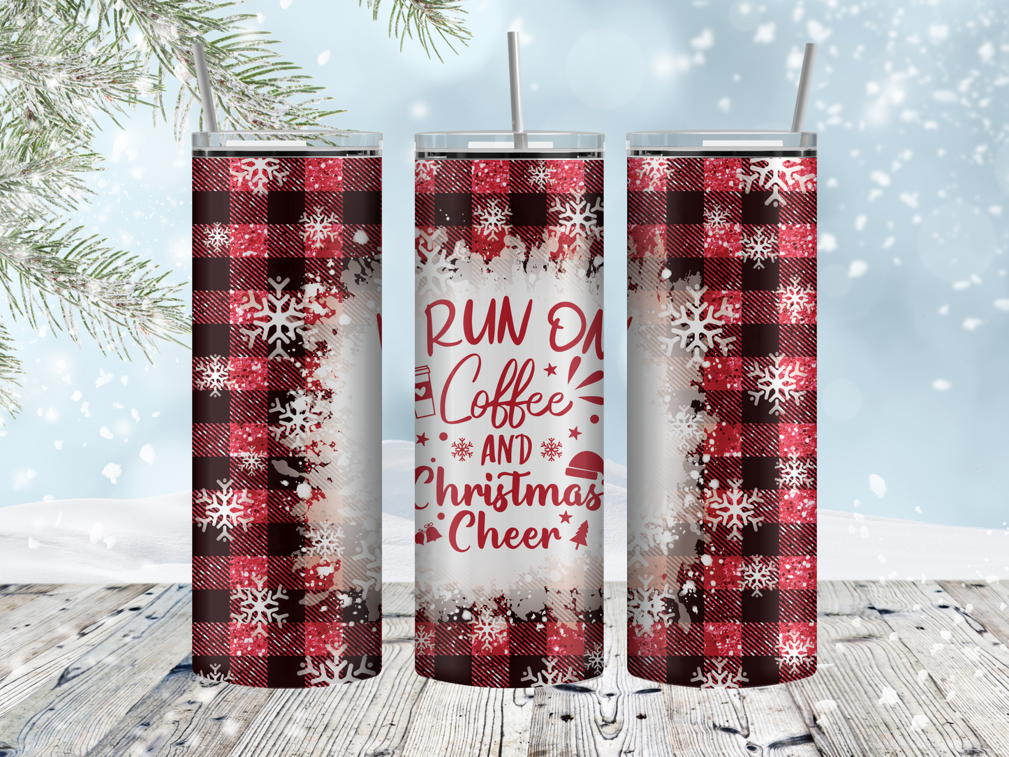 Coffee and Christmas cheer tumbler