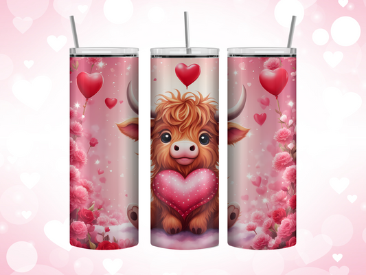 Cow in love tumbler