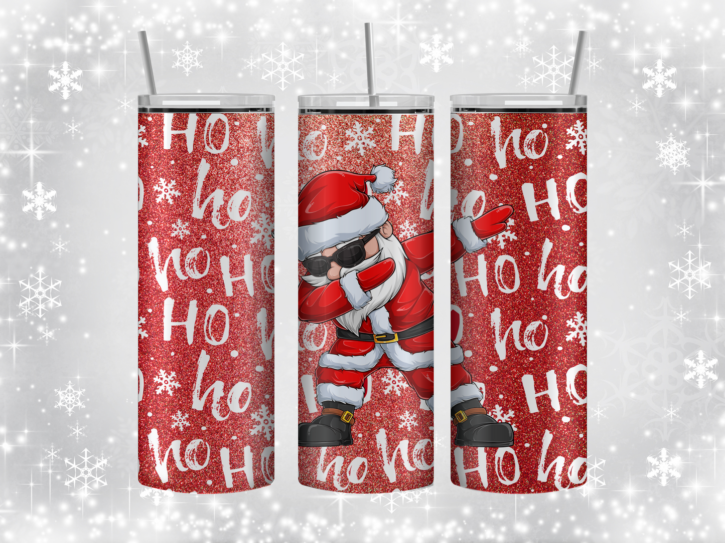 Dabbing santa tumbler