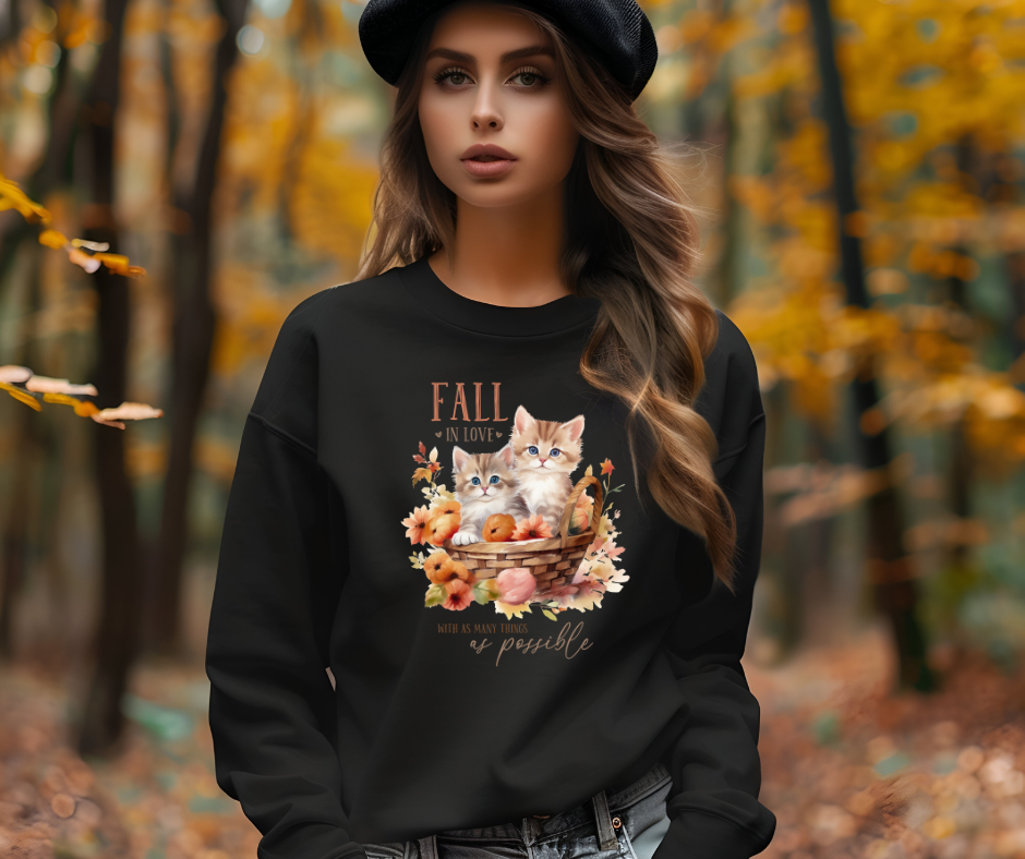 Fall in love sweater in black