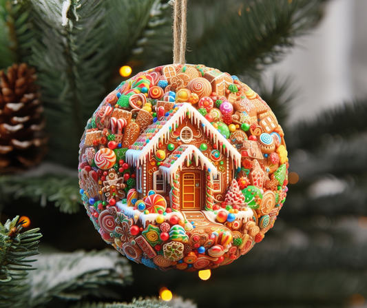 Gingerbread house ornament