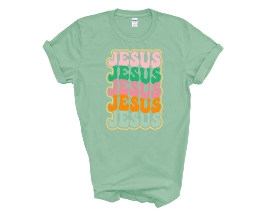 Retro Jesus tee