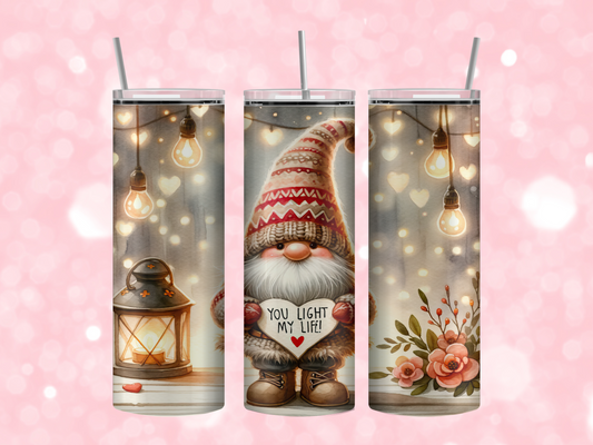 Light up my life gnome tumbler