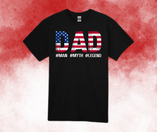 American dad man myth legend tee