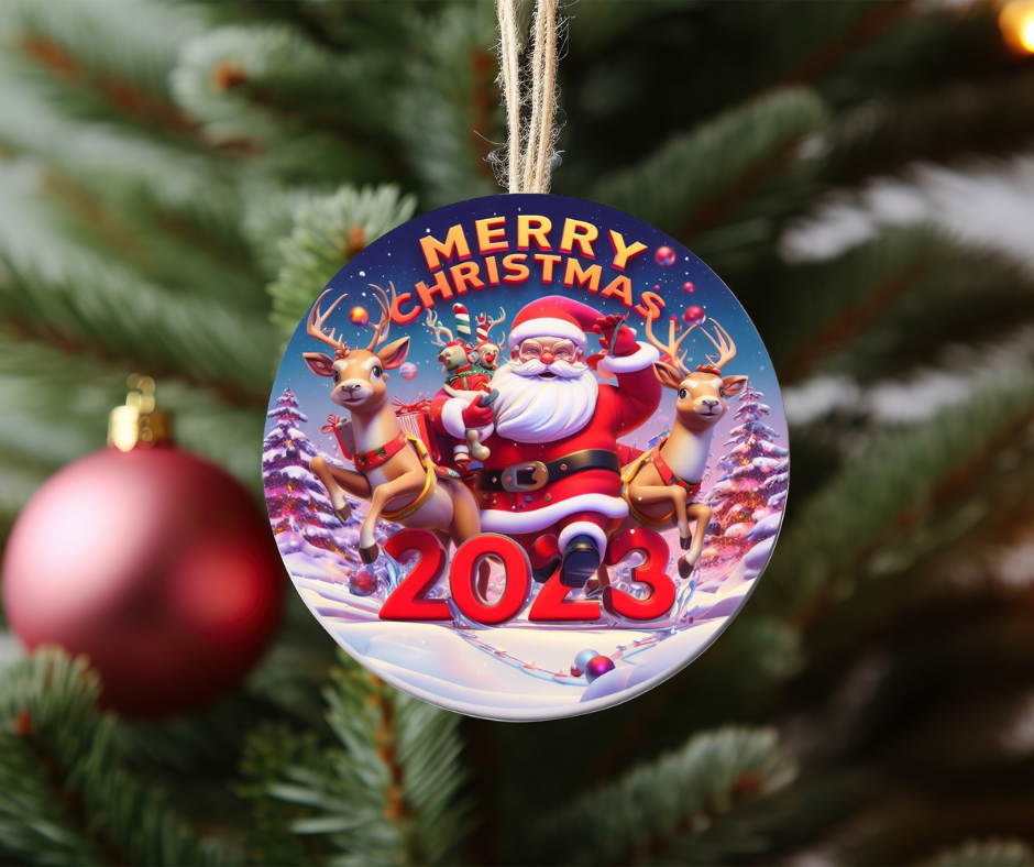 Merry Christmas 2023 ornament