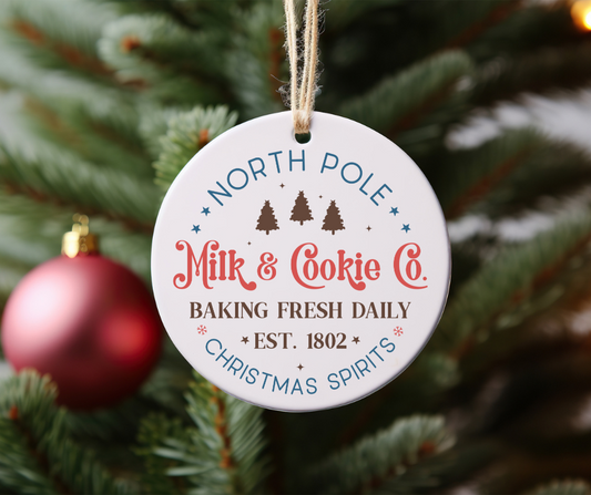 Milk and Cookie Co ornament