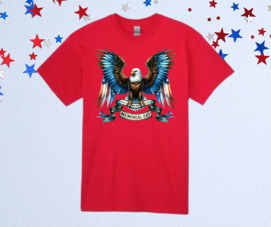 Memorial Day eagle tee