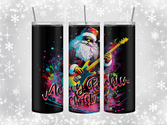 Rockin santa tumbler