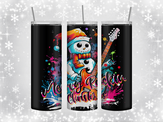 Rockin snowman tumbler