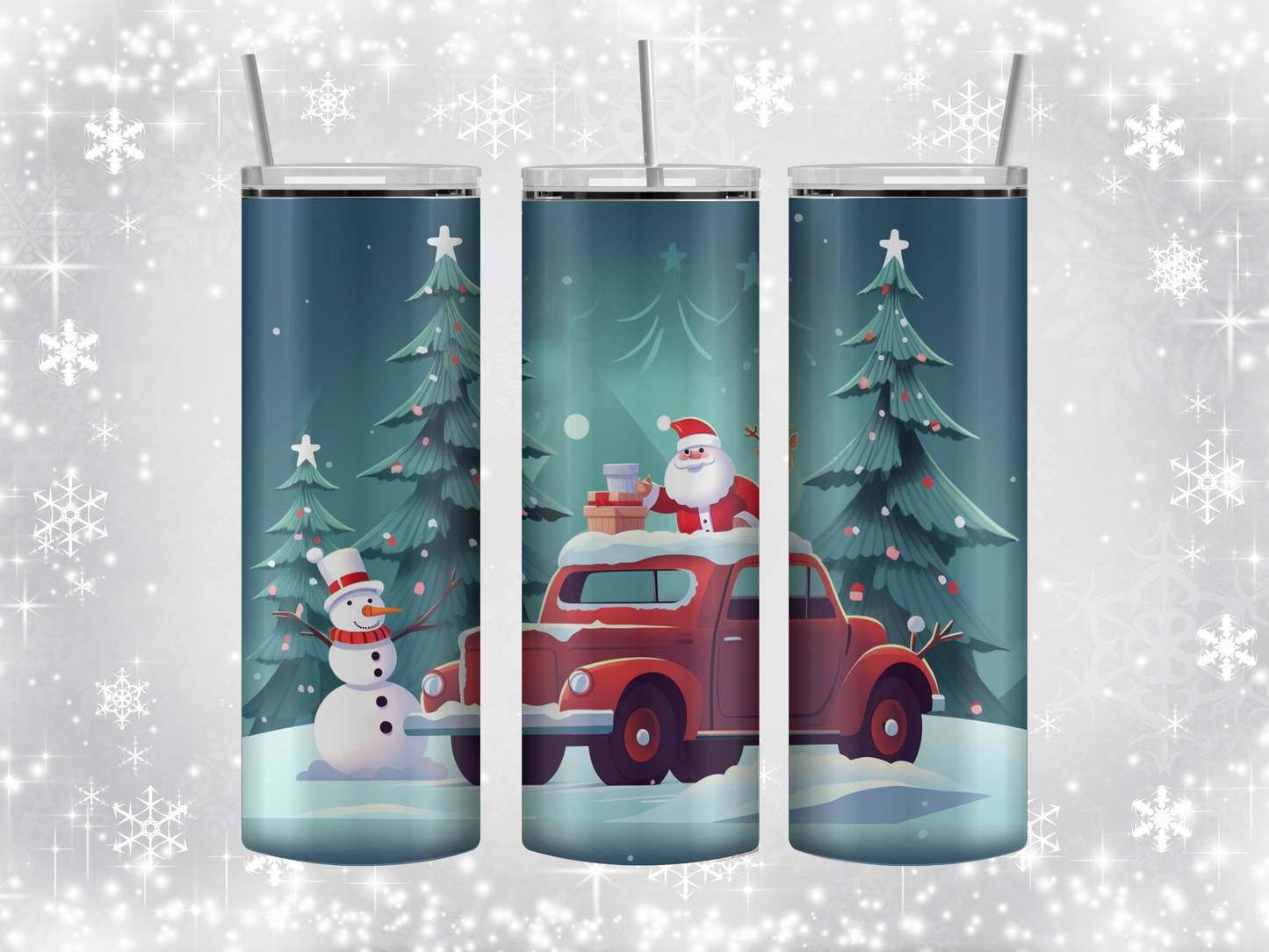 Snowy scene tumbler