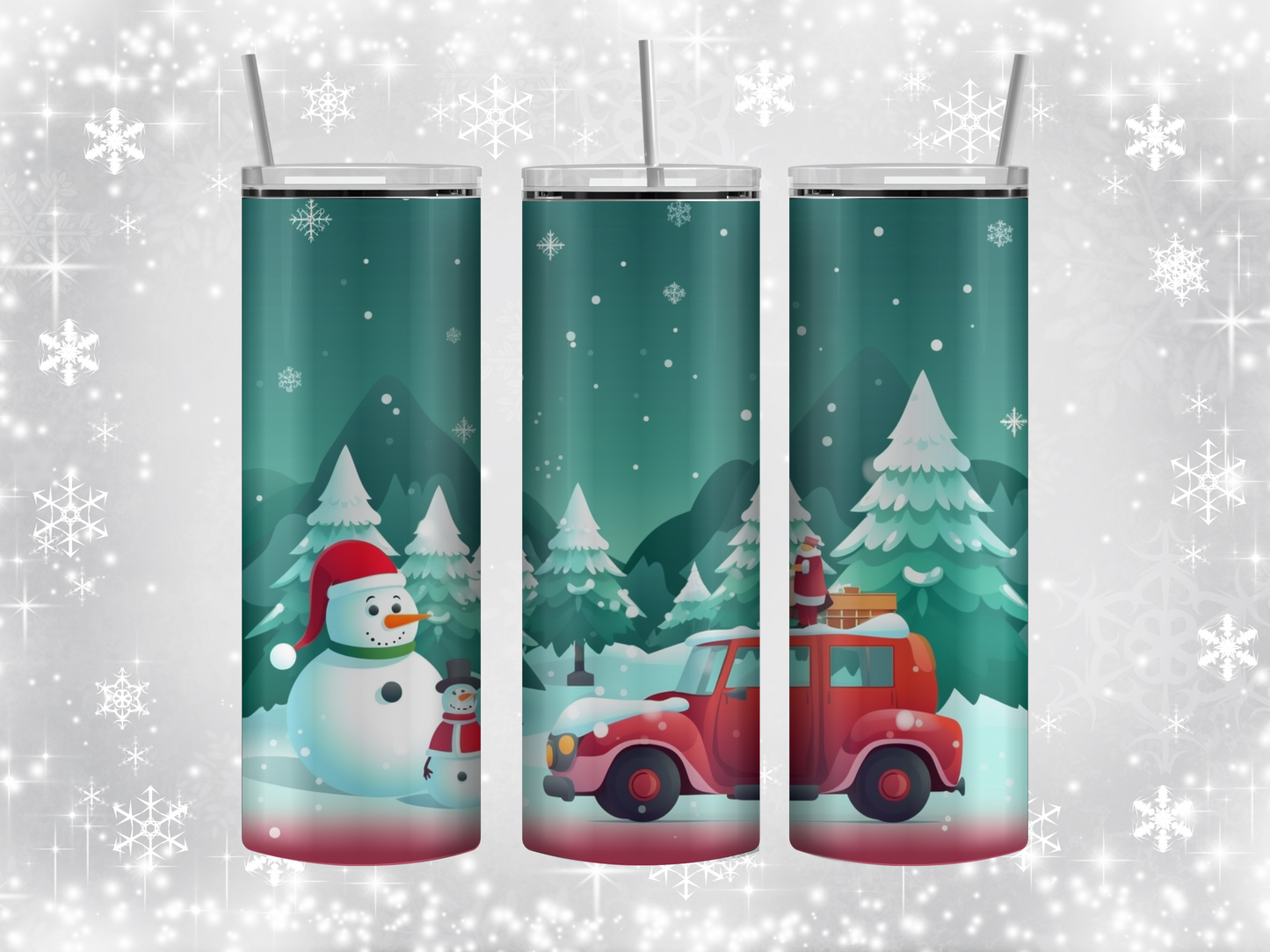 Snowman tumbler