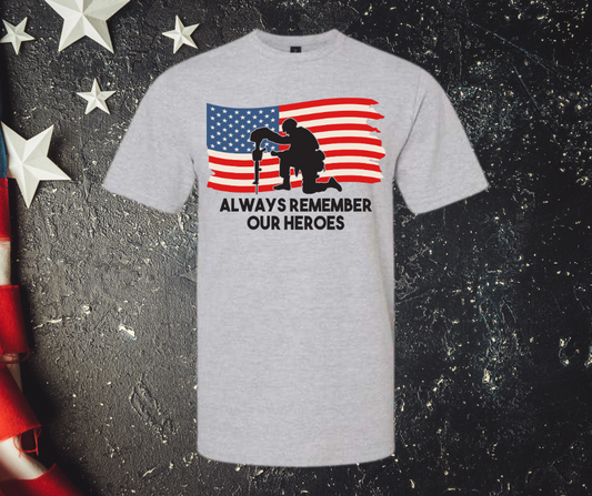 Always remember our heroes tee