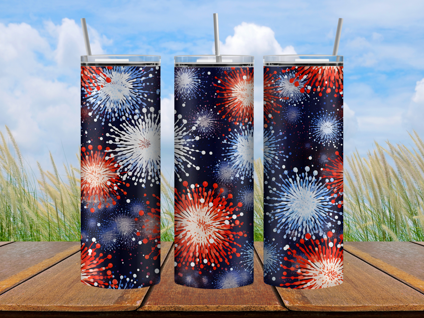 Fireworks tumbler