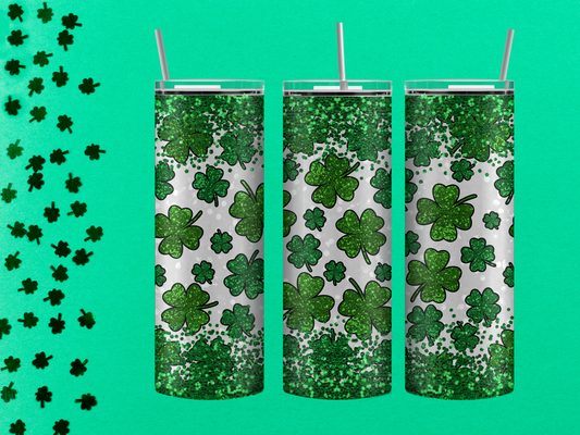 Four leaf clover tumbler