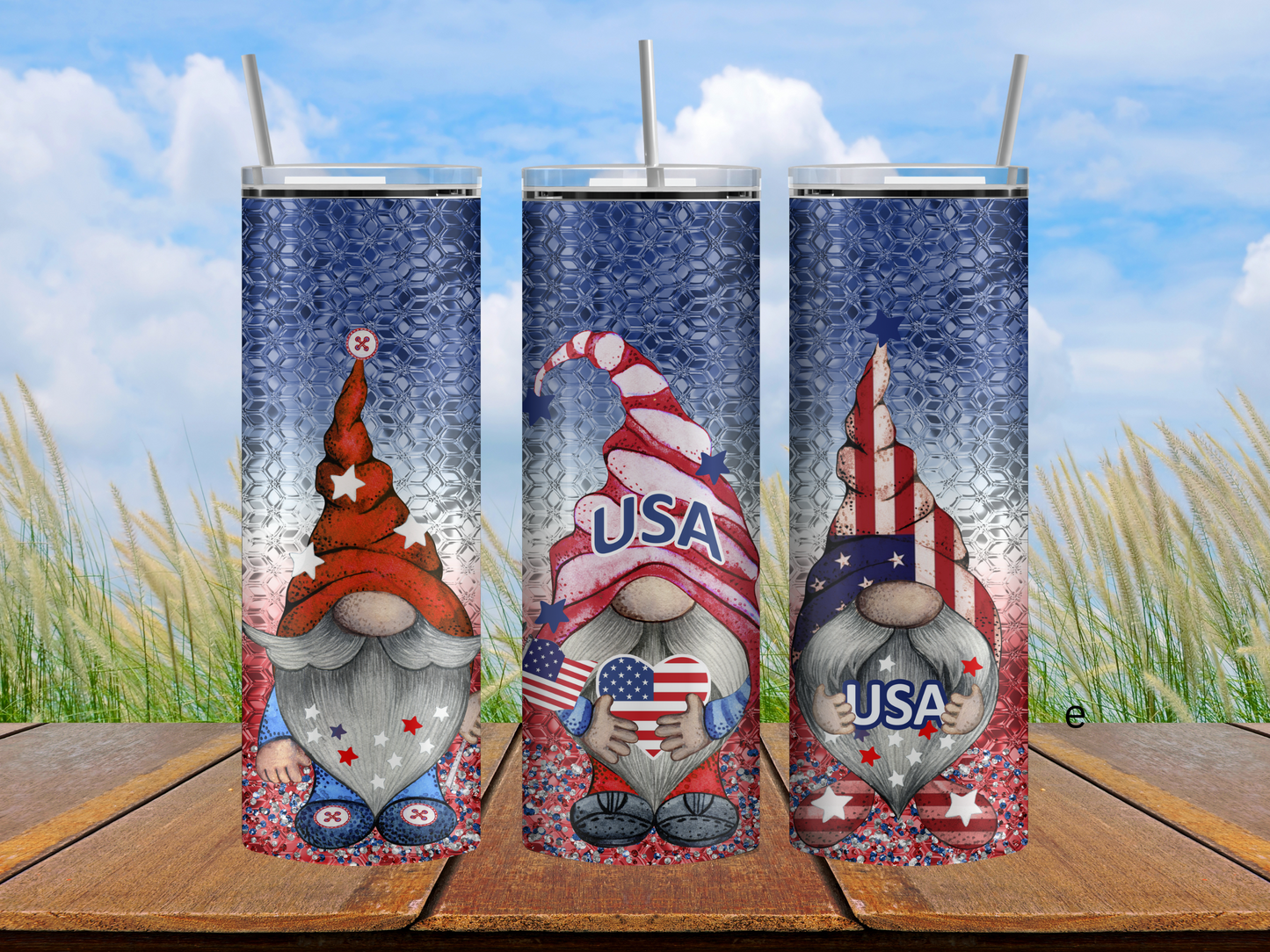 Patriotic gnomes tumbler